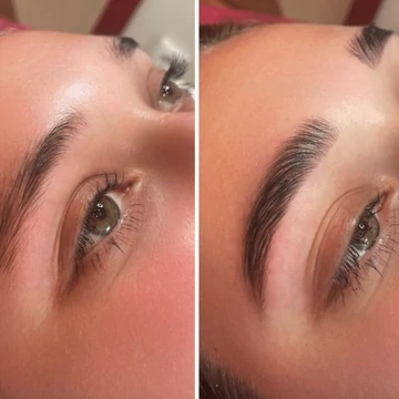 Szemöldök laminálás