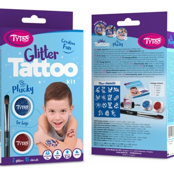 Fiús mini csillámtetoválás szett