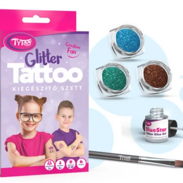 Kiegészítő csillámtetoválás Fiús szett