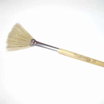 Pakolás felvívő legyező ecset, sörte szőrből