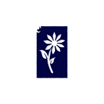 Virág csillámtetoválás sablon