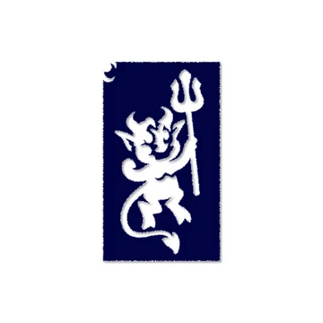 Ördög csillámtetoválás sablon