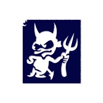 Ördög csillámtetoválás sablon