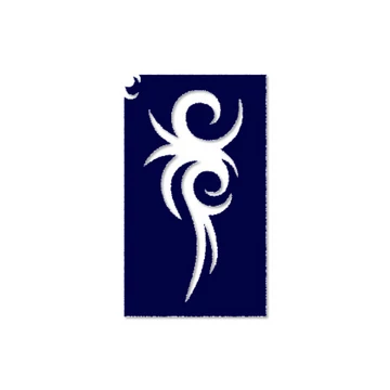 Non figuratív csillámtetoválás sablon