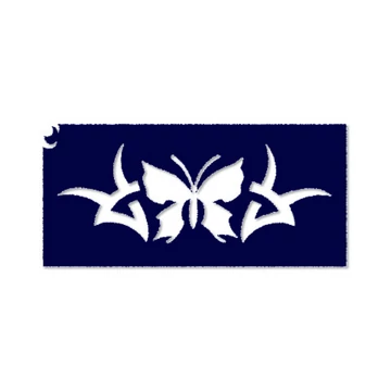 Non figuratív csillámtetoválás sablon