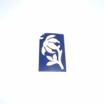 Virág csillámtetoválás sablon