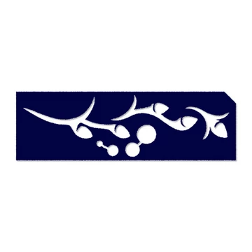 Ékszer csillámtetoválás sablon