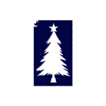 Karácsonyi csillámtetoválás sablon