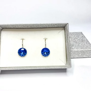 Francia kapcsos mandala fülbevaló, 10 mm