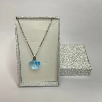 Nemesacél virág medálos nyaklánc