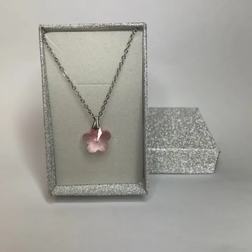 Nemesacél virág medálos nyaklánc