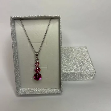 Nemesacél hóember medálos nyaklánc