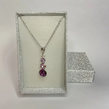 Nemesacél hóember medálos nyaklánc