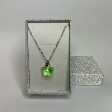 Nemesacél virág medálos nyaklánc