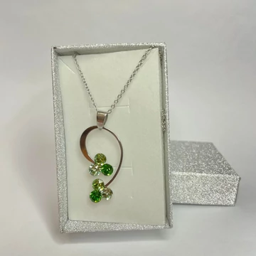 Nemesacél 6 köves Violin medlos nyaklánc