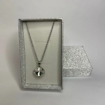 Nemesacél nagy párna medálos nyaklánc