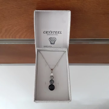  Nemesacél hóember medálos nyaklánc