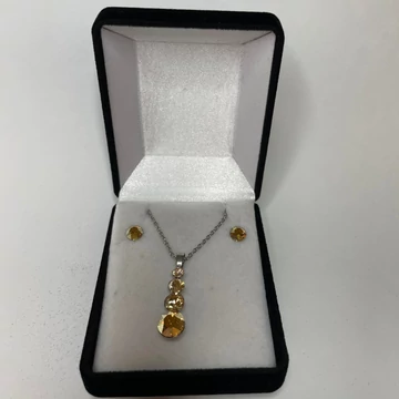 Nemesacél hóember ékszerszett