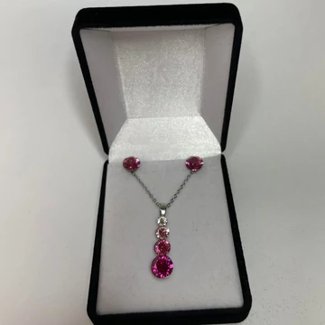 Nemesacél Hóember ékszerszett