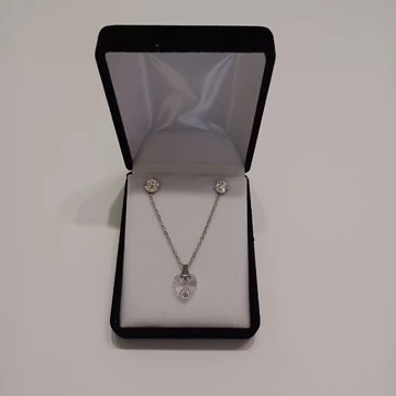 Nemesacél Szív ékszerszett