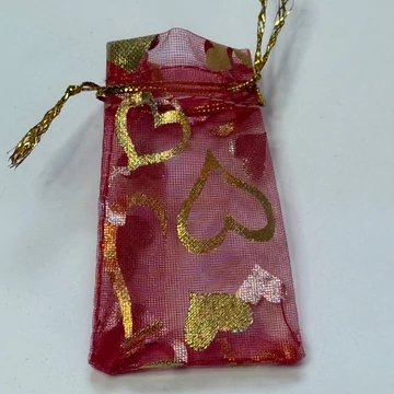 Szivecskés organza tasak