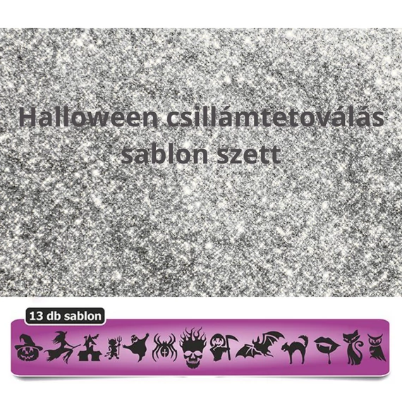 Halloween sablon szett