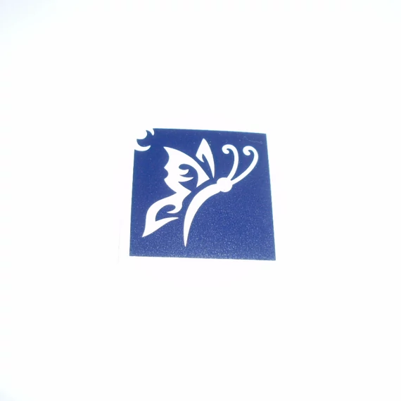 Pillangó csillámtetoválás sablon