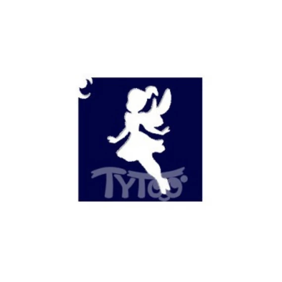 Tündér csillámtetoválás sablon