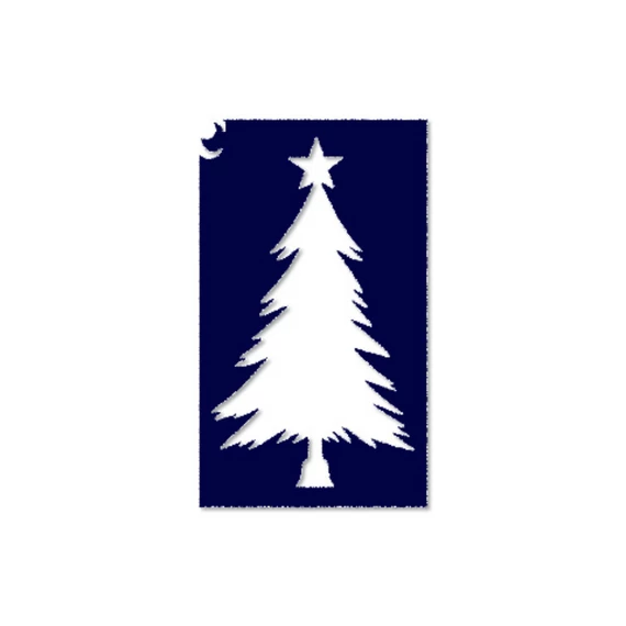 Karácsonyi csillámtetoválás sablon