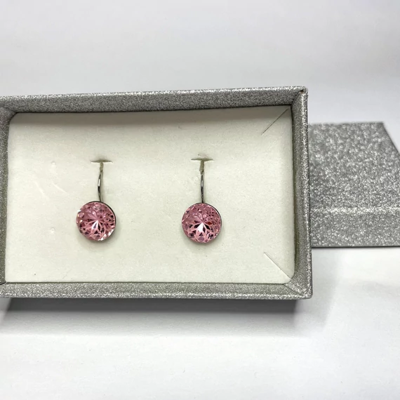 Francia kapcsos mandala fülbevaló, 10 mm