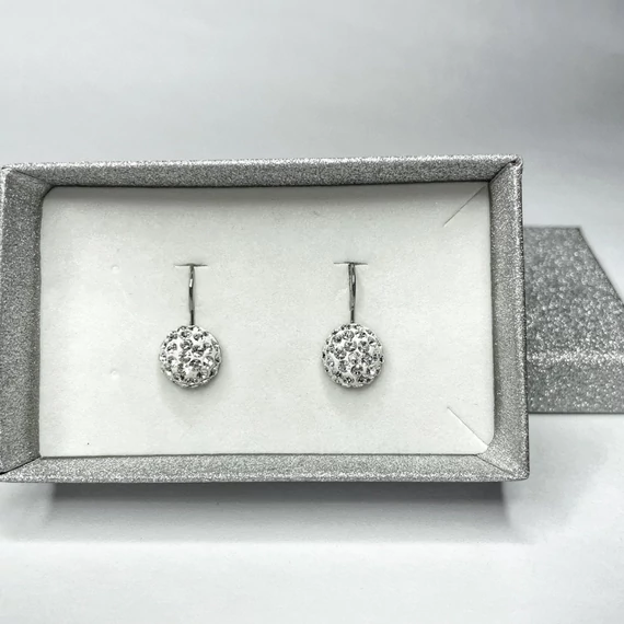 Francia kapcsos gyurmás fülbevaló, 10 mm