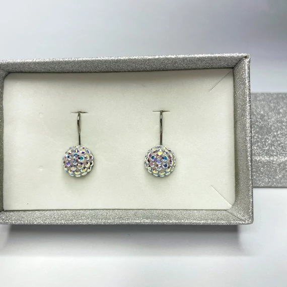 Francia kapcsos gyurmás fülbevaló, 10 mm