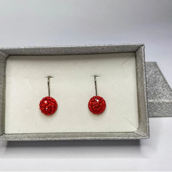 Francia kapcsos gyurmás fülbevaló, 10 mm