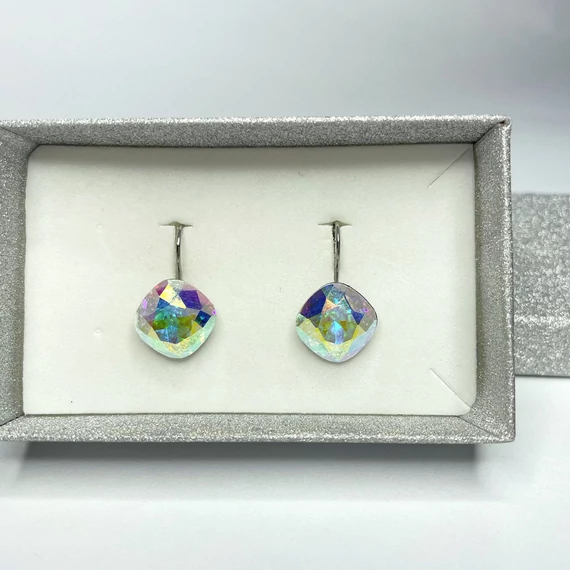 Francia kapcsos nagy párna fülbevaló, 12 mm