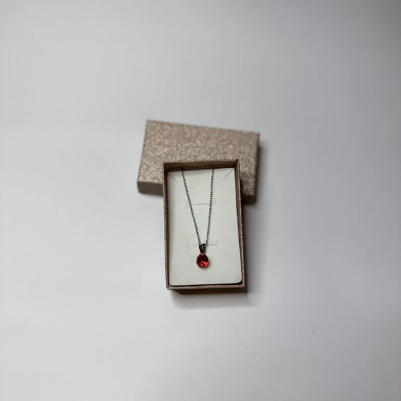 Nemesacél kör medálos nyaklánc