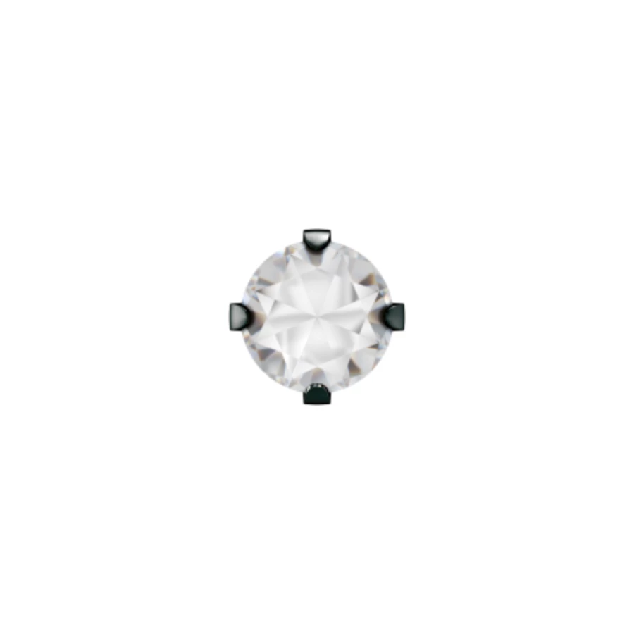 Füllyukasztás 4 mm Cubic Cirkónia ékszerrel (ajándék utókezelővel)