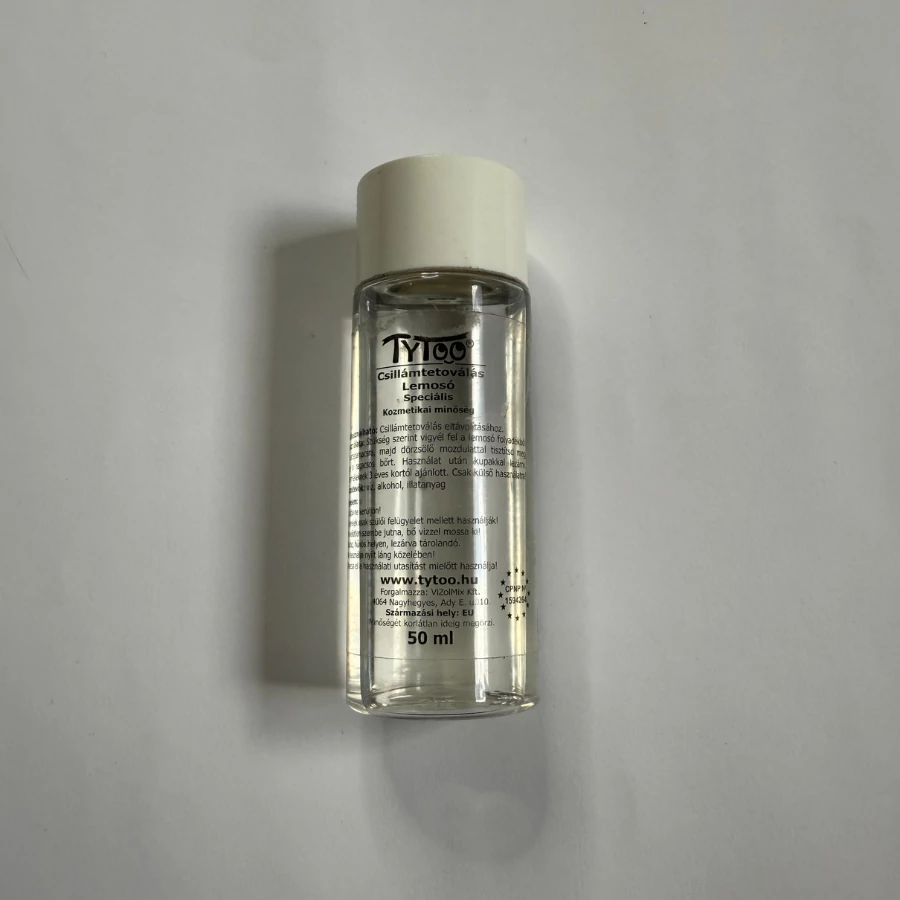 Csillámtetoválás lemosó